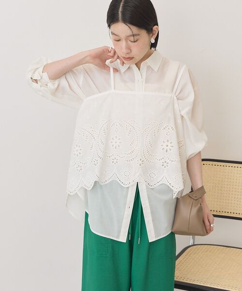 AMERICAN HOLIC（アメリカンホリック）の「レースビスチェ（ベスト・レディース・ブルー/オフホワイト/ブラック・L/M）」の19枚目の写真