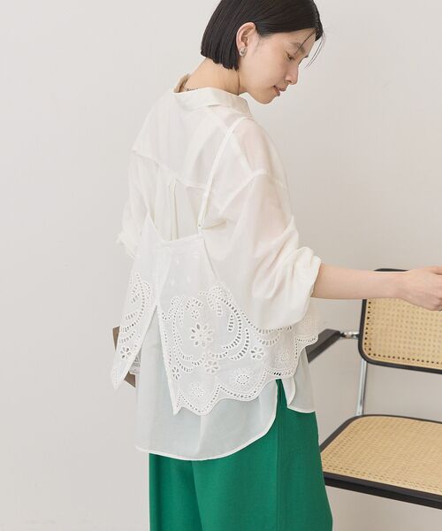 AMERICAN HOLIC（アメリカンホリック）の「レースビスチェ（ベスト・レディース・ブルー/オフホワイト/ブラック・L/M）」の21枚目の写真