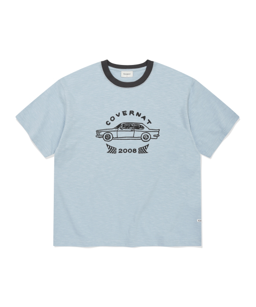 COVERNAT(カバーナット)の「スラブヴィンテージカーグラフィックTシャツスカイブルー(Tシャツ/カットソー・レディース・その他・SMALL/MEDIUM/LARGE/X-LARGE)」の1枚目の写真