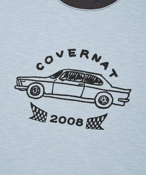 COVERNAT(カバーナット)の「スラブヴィンテージカーグラフィックTシャツスカイブルー(Tシャツ/カットソー・レディース・その他・SMALL/MEDIUM/LARGE/X-LARGE)」の7枚目の写真