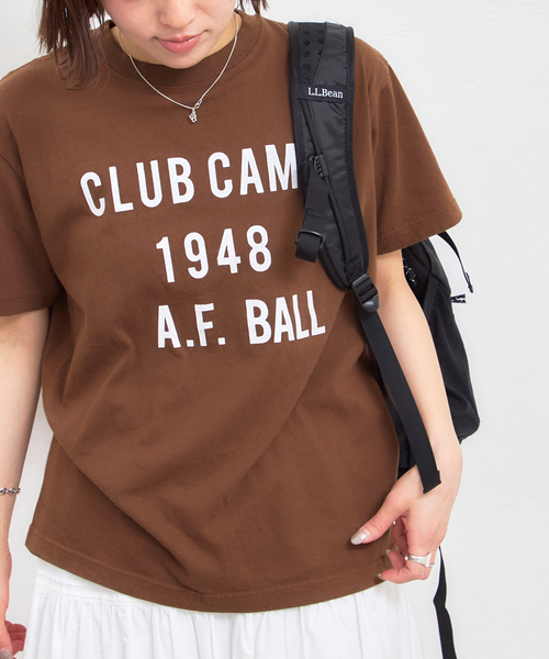 U by SPICK&SPAN（ユーバイスピックアンドスパン）の「GULFCOAST SPORTSWEAR/ガルフコーストスポーツウェア ロゴTEE（Tシャツ/カットソー・レディース・グリーン/ブラウン/ブラック系その他・MEDIUM）」の2枚目の写真