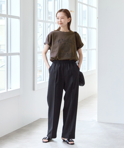 U by SPICK&SPAN（ユーバイスピックアンドスパン）の「GULFCOAST SPORTSWEAR/ガルフコーストスポーツウェア ロゴTEE（Tシャツ/カットソー・レディース・グリーン/ブラウン/ブラック系その他・MEDIUM）」の4枚目の写真