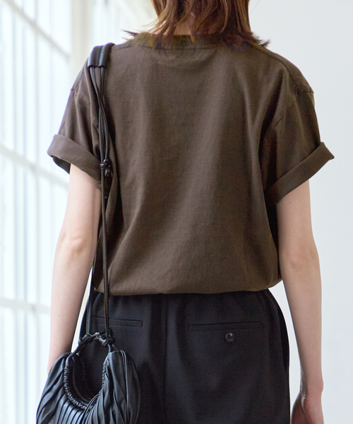 U by SPICK&SPAN（ユーバイスピックアンドスパン）の「GULFCOAST SPORTSWEAR/ガルフコーストスポーツウェア ロゴTEE（Tシャツ/カットソー・レディース・グリーン/ブラウン/ブラック系その他・MEDIUM）」の8枚目の写真