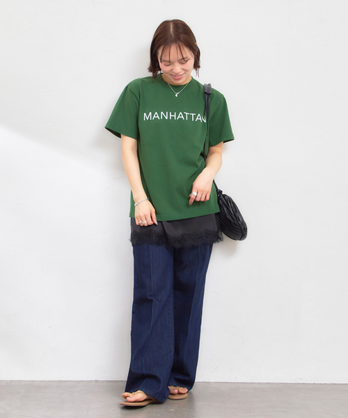 U by SPICK&SPAN（ユーバイスピックアンドスパン）の「GULFCOAST SPORTSWEAR/ガルフコーストスポーツウェア ロゴTEE（Tシャツ/カットソー・レディース・グリーン/ブラウン/ブラック系その他・MEDIUM）」の17枚目の写真