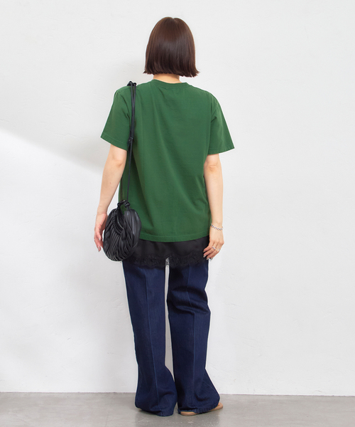 U by SPICK&SPAN（ユーバイスピックアンドスパン）の「GULFCOAST SPORTSWEAR/ガルフコーストスポーツウェア ロゴTEE（Tシャツ/カットソー・レディース・グリーン/ブラウン/ブラック系その他・MEDIUM）」の19枚目の写真