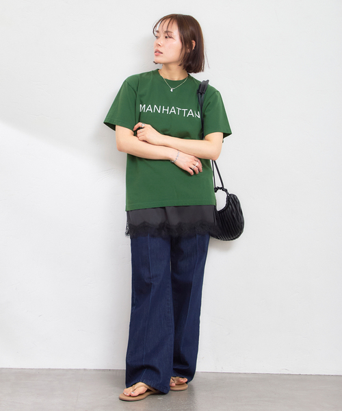 U by SPICK&SPAN（ユーバイスピックアンドスパン）の「GULFCOAST SPORTSWEAR/ガルフコーストスポーツウェア ロゴTEE（Tシャツ/カットソー・レディース・グリーン/ブラウン/ブラック系その他・MEDIUM）」の20枚目の写真