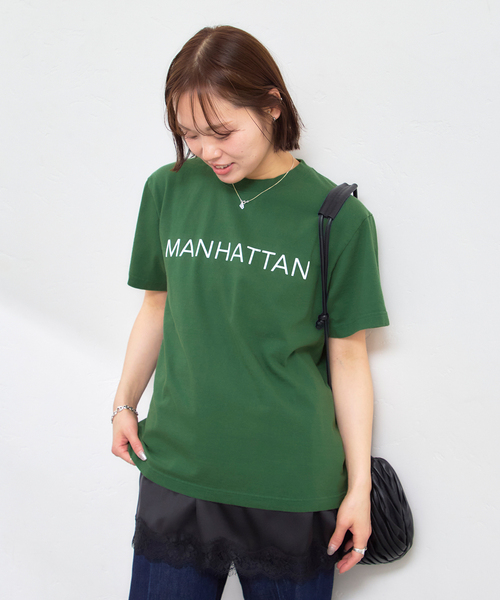 U by SPICK&SPAN（ユーバイスピックアンドスパン）の「GULFCOAST SPORTSWEAR/ガルフコーストスポーツウェア ロゴTEE（Tシャツ/カットソー・レディース・グリーン/ブラウン/ブラック系その他・MEDIUM）」の21枚目の写真