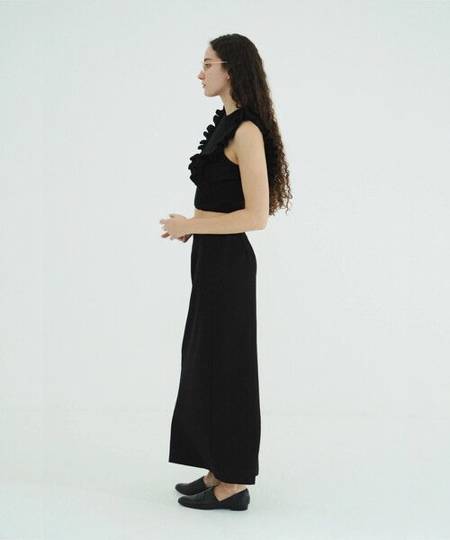 CLANE/クラネ FRILL SLEEVE KNIT TOPS/フリルスリーブニットトップス