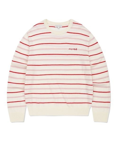 Wacky WiLLy(ワッキーウィリー)の「WOMEN'S STRIPED PULLOVER(ニット/セーター・レディース・クリーム・FREE)」の1枚目の写真