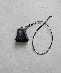 SENTI（センティ）の「SENTI ""SHRINK LEATHER MINI ”GAMAGUCHI"""" NECK STRAP　シュリンクレザー ミニがま口ネックストラップ（ネックレス）」