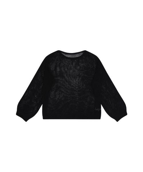 LAZYZ(レイジジ)の「サマーブリーズニット(4色展開)(ニット/セーター・レディース・ブラック/Beige/PINK/グリーン・FREE)」の2枚目の写真