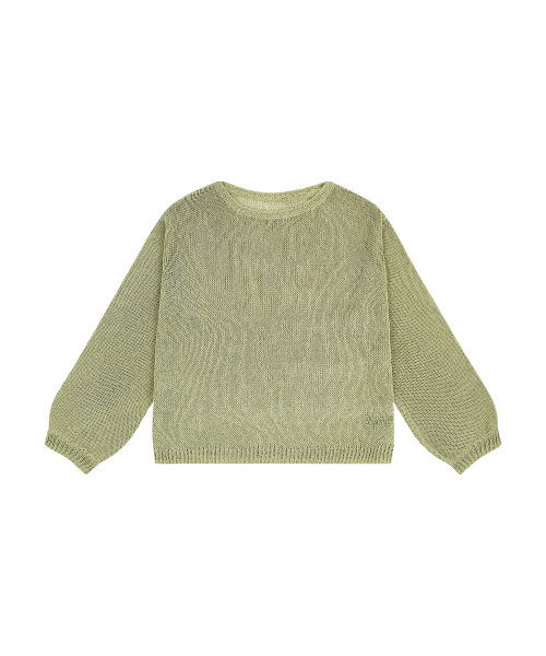 LAZYZ(レイジジ)の「サマーブリーズニット(4色展開)(ニット/セーター・レディース・ブラック/Beige/PINK/グリーン・FREE)」の12枚目の写真