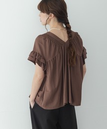 URBAN RESEARCH Sonny Label | シャーリングフリルスリーブプルオーバー(シャツ/ブラウス)