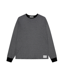 OVERSIZED STRIPE LONG SLEEVES [BLACK]