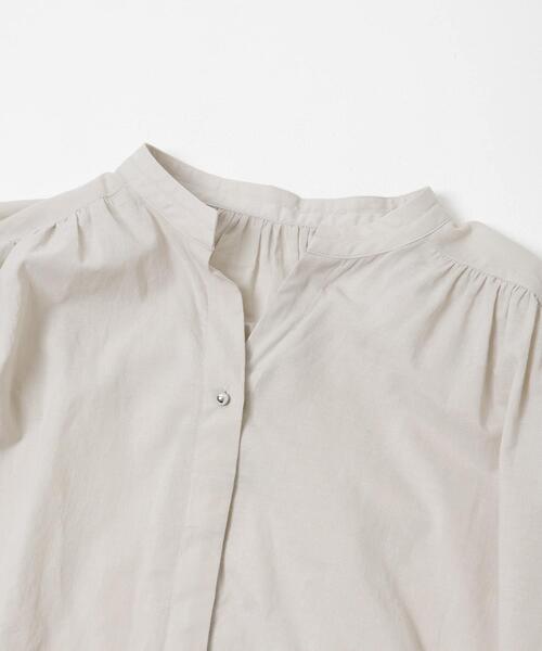URBAN RESEARCH ROSSO WOMEN(アーバンリサーチ ロッソ)の「『WEB限定』コットンボイルバルーンスリーブブラウス(シャツ/ブラウス・レディース・ミント/グレー系その他/ブラック・FREE)」の22枚目の写真