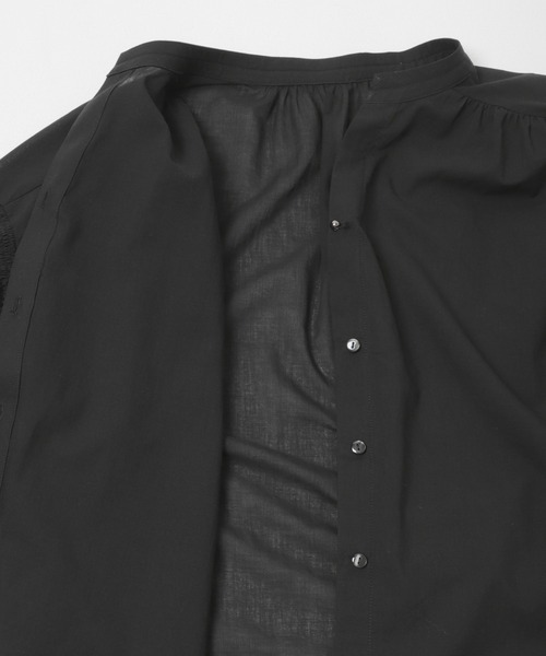 URBAN RESEARCH ROSSO WOMEN（アーバンリサーチ　ロッソ）の「『WEB限定』コットンボイルバルーンスリーブブラウス（シャツ/ブラウス・レディース・ミント/グレー系その他/ブラック・FREE）」の5枚目の写真