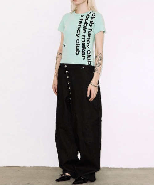 FANCY CLUB(ファンシークラブ)の「【FANCY CLUB】BAYWATCH CROP TEE / 【ファンシークラブ】ベイウォッチクロップ半袖Tシャツ(Tシャツ/カットソー・レディース・ホワイト/ミント・ONE SIZE)」の16枚目の写真