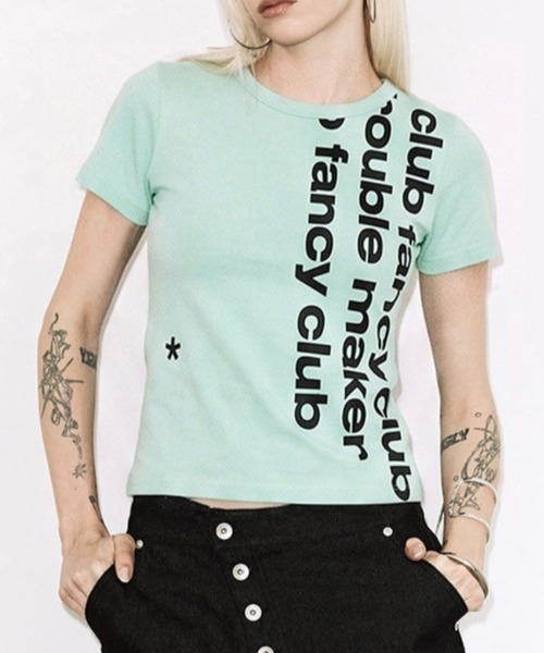 FANCY CLUB(ファンシークラブ)の「【FANCY CLUB】BAYWATCH CROP TEE / 【ファンシークラブ】ベイウォッチクロップ半袖Tシャツ(Tシャツ/カットソー・レディース・ホワイト/ミント・ONE SIZE)」の13枚目の写真