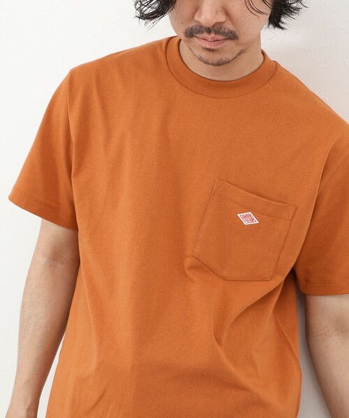 DANTON（ダントン）の「【DANTON/ダントン】POCKET T-SHIRT SOLID 26SS（DT-C0198TCB SOLID）（Tシャツ/カットソー・メンズ・チャコールグレー/キナリ/オレンジ/ホワイト・M/L/XL/S）」の4枚目の写真