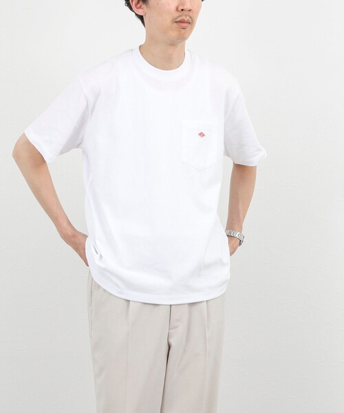 DANTON（ダントン）の「【DANTON/ダントン】POCKET T-SHIRT SOLID 26SS（DT-C0198TCB SOLID）（Tシャツ/カットソー・メンズ・チャコールグレー/キナリ/オレンジ/ホワイト・M/L/XL/S）」の7枚目の写真