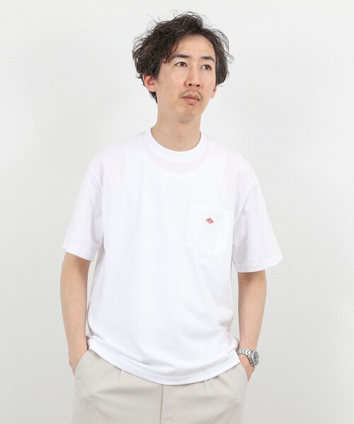 DANTON（ダントン）の「【DANTON/ダントン】POCKET T-SHIRT SOLID 26SS（DT-C0198TCB SOLID）（Tシャツ/カットソー・メンズ・チャコールグレー/キナリ/オレンジ/ホワイト・M/L/XL/S）」の8枚目の写真