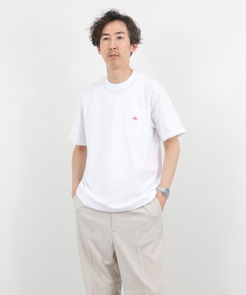 DANTON（ダントン）の「【DANTON/ダントン】POCKET T-SHIRT SOLID 26SS（DT-C0198TCB SOLID）（Tシャツ/カットソー・メンズ・チャコールグレー/キナリ/オレンジ/ホワイト・M/L/XL/S）」の9枚目の写真