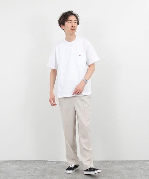 DANTON（ダントン）の「【DANTON/ダントン】POCKET T-SHIRT SOLID 26SS（DT-C0198TCB SOLID）（Tシャツ/カットソー・メンズ・チャコールグレー/キナリ/オレンジ/ホワイト・M/L/XL/S）」の10枚目の写真