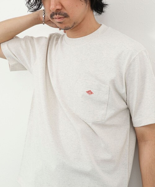 DANTON（ダントン）の「【DANTON/ダントン】POCKET T-SHIRT SOLID 26SS（DT-C0198TCB SOLID）（Tシャツ/カットソー・メンズ・チャコールグレー/キナリ/オレンジ/ホワイト・M/L/XL/S）」の12枚目の写真