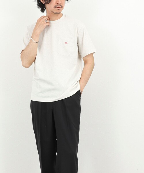 DANTON（ダントン）の「【DANTON/ダントン】POCKET T-SHIRT SOLID 26SS（DT-C0198TCB SOLID）（Tシャツ/カットソー・メンズ・チャコールグレー/キナリ/オレンジ/ホワイト・M/L/XL/S）」の14枚目の写真