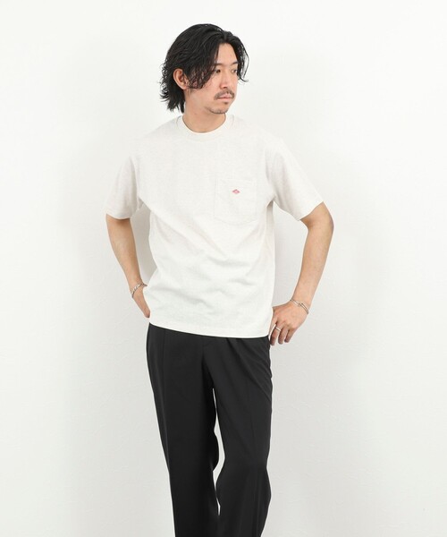 DANTON（ダントン）の「【DANTON/ダントン】POCKET T-SHIRT SOLID 26SS（DT-C0198TCB SOLID）（Tシャツ/カットソー・メンズ・チャコールグレー/キナリ/オレンジ/ホワイト・M/L/XL/S）」の18枚目の写真