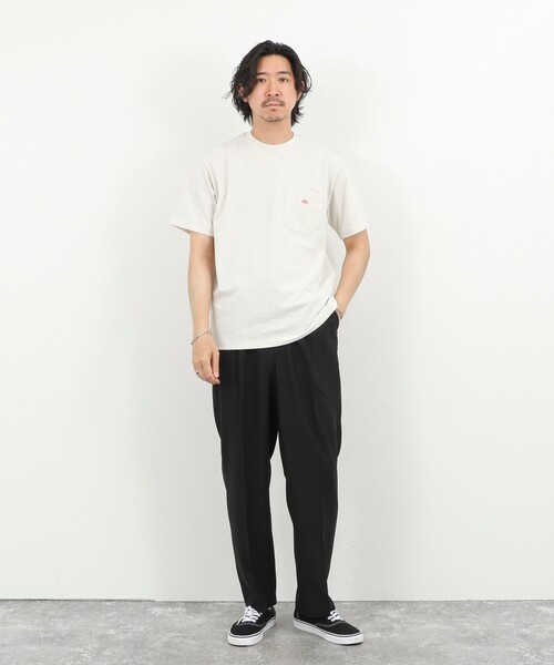 DANTON（ダントン）の「【DANTON/ダントン】POCKET T-SHIRT SOLID 26SS（DT-C0198TCB SOLID）（Tシャツ/カットソー・メンズ・チャコールグレー/キナリ/オレンジ/ホワイト・M/L/XL/S）」の19枚目の写真