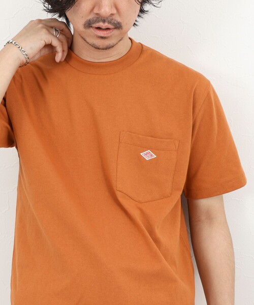 DANTON（ダントン）の「【DANTON/ダントン】POCKET T-SHIRT SOLID 26SS（DT-C0198TCB SOLID）（Tシャツ/カットソー・メンズ・チャコールグレー/キナリ/オレンジ/ホワイト・M/L/XL/S）」の21枚目の写真