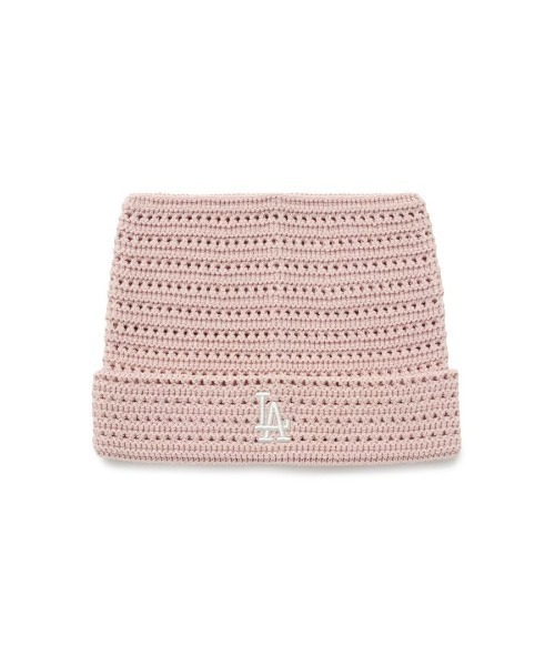MLB(メジャーリーグベースボール)の「【日本未発売/WEB限定】MLB KOREA(エムエルビーコリア)/サマー 猫耳 ねこ耳ビーニー 耳付き クロシェ編み ロゴパッチ ワッペン ビーニー ニット帽/Summer Crochet Miyaon Beanie(ニットキャップ/ビーニー・レディース・クリーム/グレー/ブラック・FREE)」の8枚目の写真