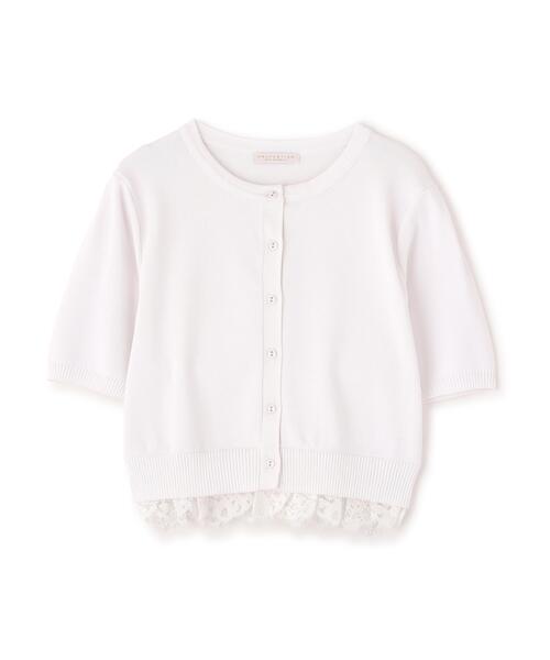 PROPORTION BODY DRESSING(プロポーションボディドレッシング)の「レーストリムショートカーディガン / 1216174502(カーディガン/ボレロ・レディース・レッド/ホワイト/ネイビー/イエロー・FREE)」の10枚目の写真