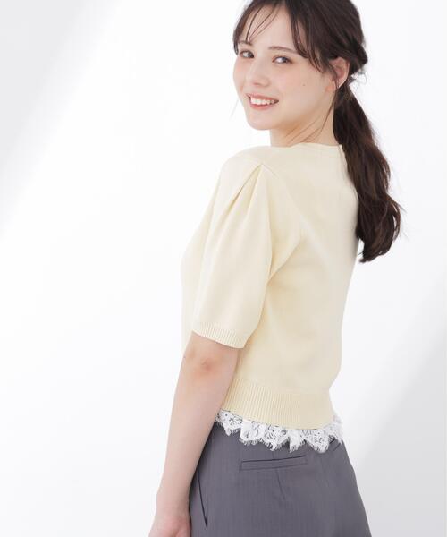 PROPORTION BODY DRESSING(プロポーションボディドレッシング)の「レーストリムショートカーディガン / 1216174502(カーディガン/ボレロ・レディース・レッド/ホワイト/ネイビー/イエロー・FREE)」の13枚目の写真