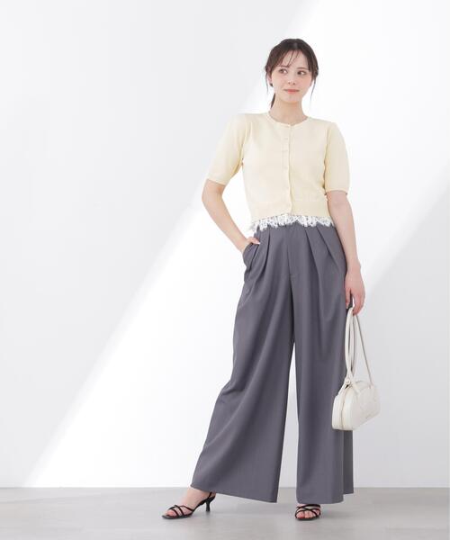 PROPORTION BODY DRESSING(プロポーションボディドレッシング)の「レーストリムショートカーディガン / 1216174502(カーディガン/ボレロ・レディース・レッド/ホワイト/ネイビー/イエロー・FREE)」の15枚目の写真