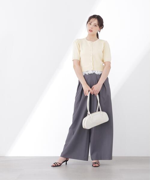 PROPORTION BODY DRESSING(プロポーションボディドレッシング)の「レーストリムショートカーディガン / 1216174502(カーディガン/ボレロ・レディース・レッド/ホワイト/ネイビー/イエロー・FREE)」の16枚目の写真