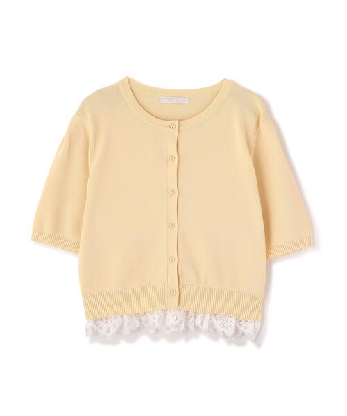 PROPORTION BODY DRESSING(プロポーションボディドレッシング)の「レーストリムショートカーディガン / 1216174502(カーディガン/ボレロ・レディース・レッド/ホワイト/ネイビー/イエロー・FREE)」の18枚目の写真