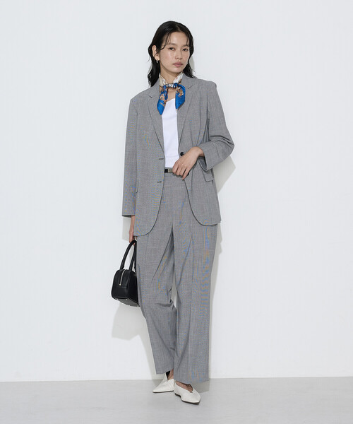 COMME CA(コムサ)の「ストレッチミニ千鳥 ジャケット(テーラードジャケット・レディース・ブラック系その他/ベージュ系その他・9号/7号/11号)」の3枚目の写真