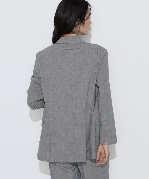 COMME CA(コムサ)の「ストレッチミニ千鳥 ジャケット(テーラードジャケット・レディース・ブラック系その他/ベージュ系その他・9号/7号/11号)」の7枚目の写真