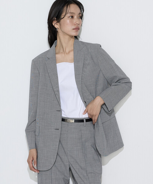 COMME CA(コムサ)の「ストレッチミニ千鳥 ジャケット(テーラードジャケット・レディース・ブラック系その他/ベージュ系その他・9号/7号/11号)」の9枚目の写真