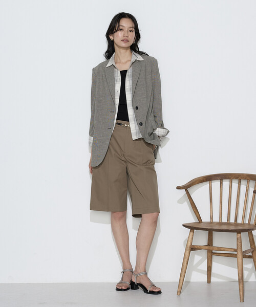 COMME CA(コムサ)の「ストレッチミニ千鳥 ジャケット(テーラードジャケット・レディース・ブラック系その他/ベージュ系その他・9号/7号/11号)」の11枚目の写真
