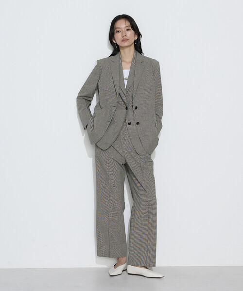 COMME CA(コムサ)の「ストレッチミニ千鳥 ジャケット(テーラードジャケット・レディース・ブラック系その他/ベージュ系その他・9号/7号/11号)」の13枚目の写真