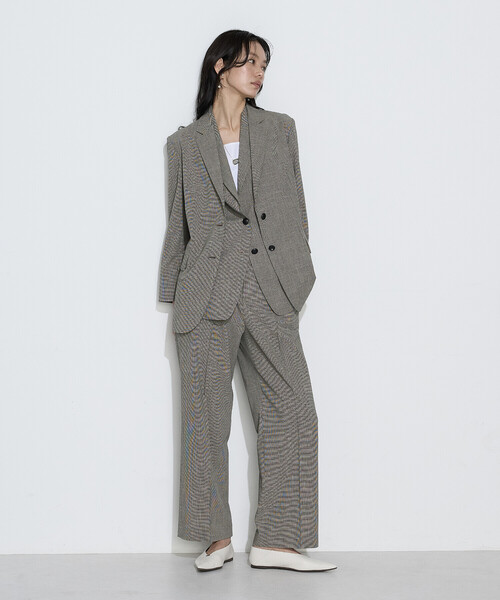 COMME CA(コムサ)の「ストレッチミニ千鳥 ジャケット(テーラードジャケット・レディース・ブラック系その他/ベージュ系その他・9号/7号/11号)」の14枚目の写真