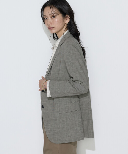 COMME CA(コムサ)の「ストレッチミニ千鳥 ジャケット(テーラードジャケット・レディース・ブラック系その他/ベージュ系その他・9号/7号/11号)」の18枚目の写真