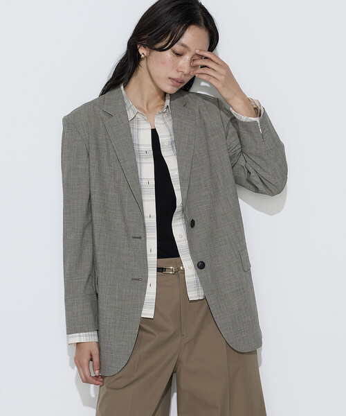COMME CA(コムサ)の「ストレッチミニ千鳥 ジャケット(テーラードジャケット・レディース・ブラック系その他/ベージュ系その他・9号/7号/11号)」の20枚目の写真