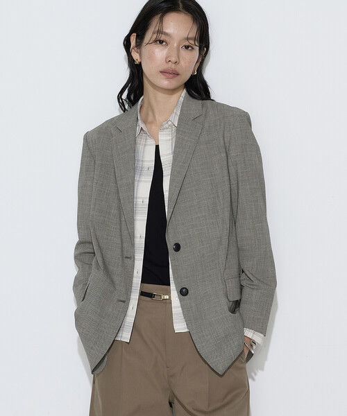 COMME CA(コムサ)の「ストレッチミニ千鳥 ジャケット(テーラードジャケット・レディース・ブラック系その他/ベージュ系その他・9号/7号/11号)」の21枚目の写真