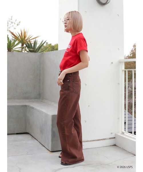 Ungrid(アングリッド)の「USPS 別注ロゴTee(Tシャツ/カットソー・レディース・レッド/ライトグレー/オフホワイト・FREE)」の11枚目の写真