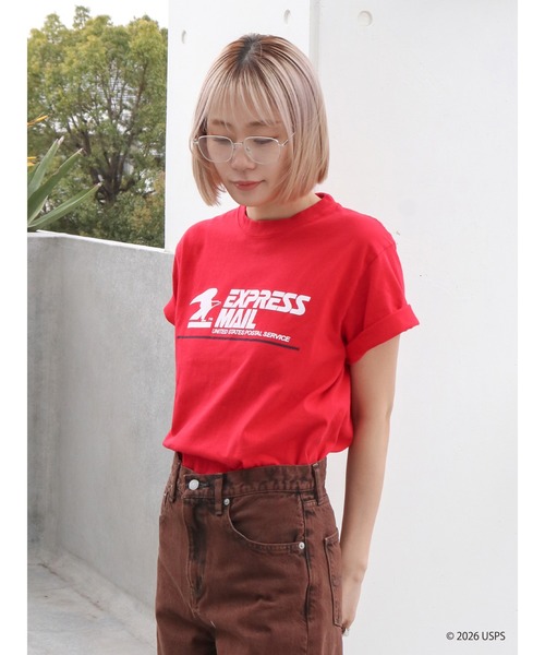 Ungrid(アングリッド)の「USPS 別注ロゴTee(Tシャツ/カットソー・レディース・レッド/ライトグレー/オフホワイト・FREE)」の12枚目の写真