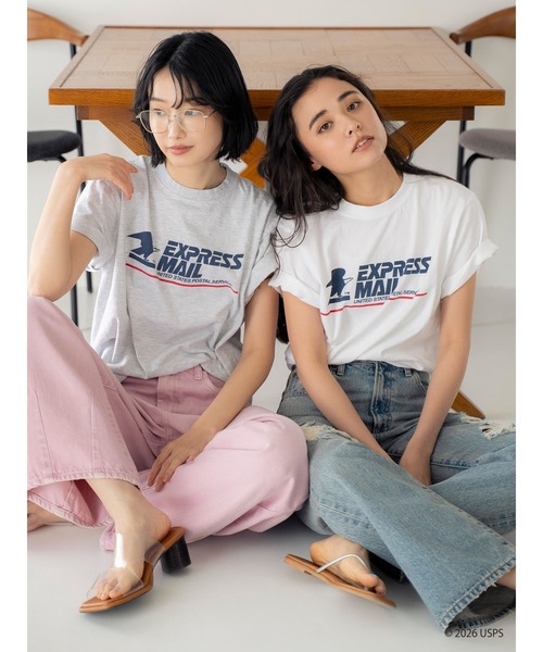 Ungrid(アングリッド)の「USPS 別注ロゴTee(Tシャツ/カットソー・レディース・レッド/ライトグレー/オフホワイト・FREE)」の17枚目の写真